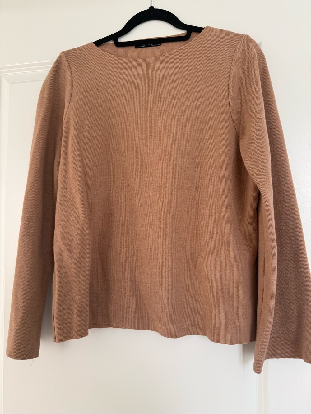 Zara Women's Crewneck Sweater in Camel Brown